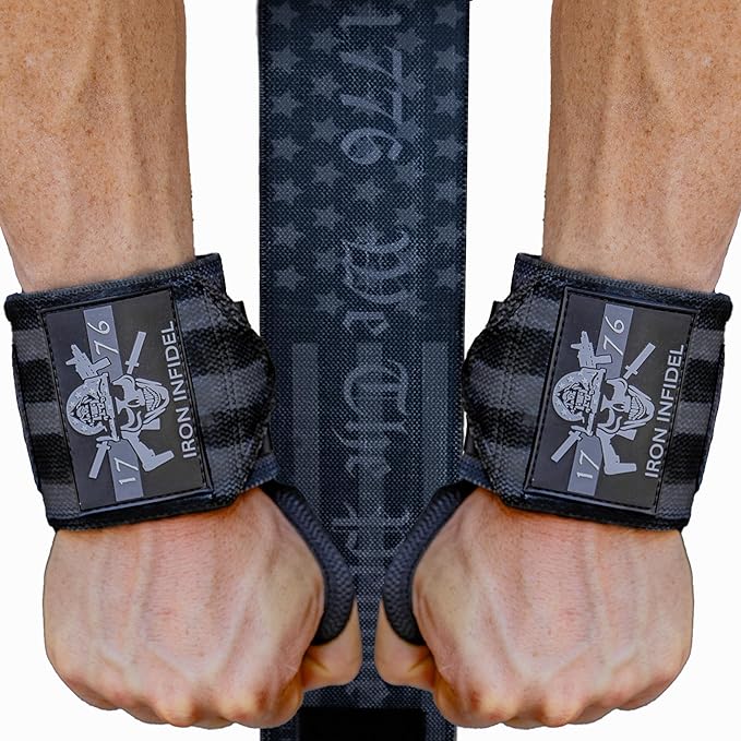 Iron Infidel Wrist Wraps for Weightlifting - 18" and 24" Heavy Duty Support for Working Out, Gym