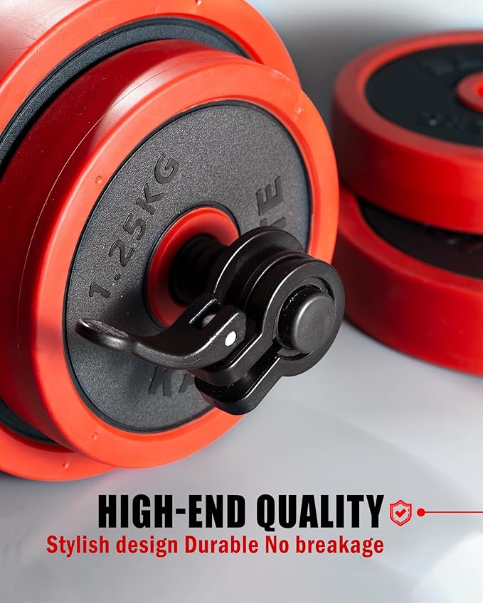 Narrow Barbell Clips 2.5cm Width for Olympic Bars, 0.9-1.18inch Adjustable Weight Clamps, Quick