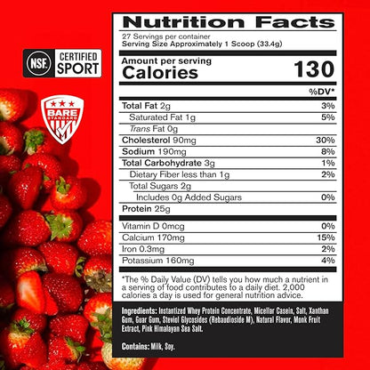 BARE PERFORMANCE NUTRITION, BPN Whey Protein Powder, Whey Protein Concentrate, Native Micellar