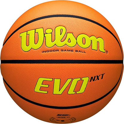 WILSON NCAA Evo NXT Official Indoor Game Basketballs - Sizes 6 and 7