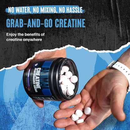 Animal Creatine Chews Tablets - Enhanced Creatine Monohydrate with AstraGin to Improve Absorption