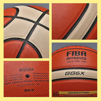 Training Soft Touch Rubber and Faux Leather Fighting Basketball, High Bounce Indoor Outdoor
