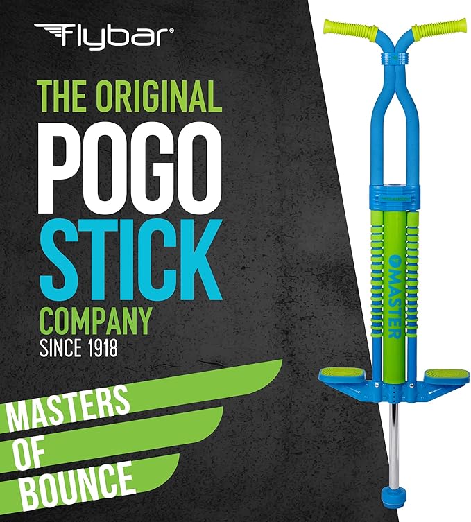 Flybar Master Pogo Stick for Kids Ages 9+, 80–160 lbs – Easy Grip Handles – Active Exercise Toy for