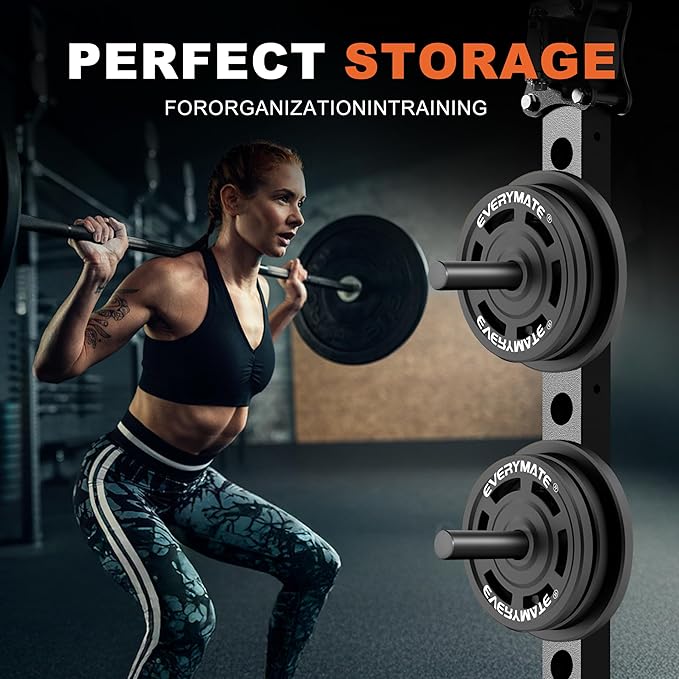 Weight Plate Holder, Weight Plate Storage Rack, Fitness Squat Rack Attachments, For Power Rack