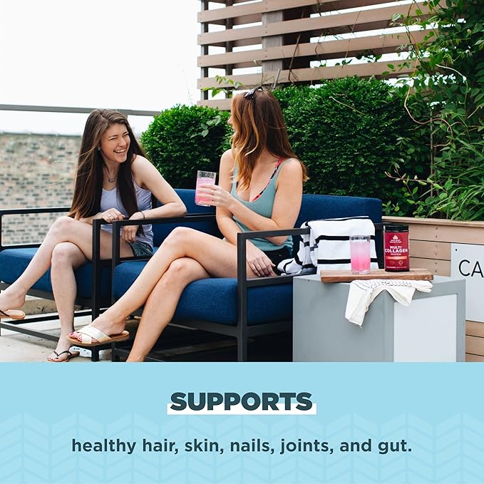 Ancient Nutrition Hydrolyzed Collagen Peptides Powder with Probiotics, Strawberry Lemonade Multi