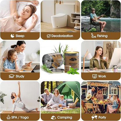 Citronella Outdoor Candle Set | 2-Pack 454g 80H Burn Time | Pure Soy Wax Jar Tin Outdoor Safety