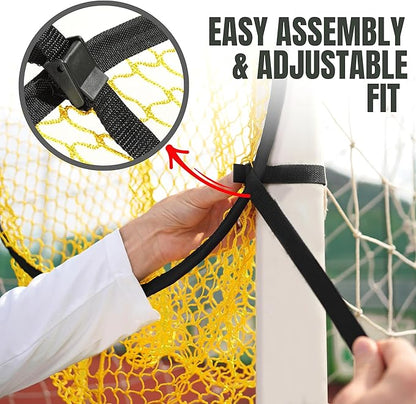 PodiuMax Top Bins Soccer Target Goal, Easy to Attach and Detach to The Goal, Set of 2, for Shooting