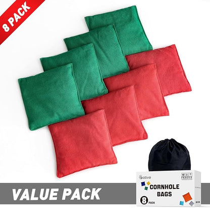 Cornhole Bags Set of 8 Regulation Corn Hole Bean Bags for Cornhole Game, Professional Weather