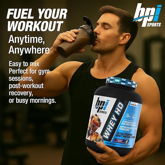 BPI Sports Whey HD Ultra Premium Protein Powder Isolate | Workout Whey Protein Powder for Men &