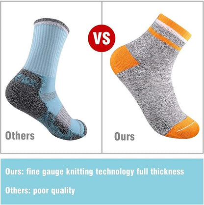 FEIDEER Hiking Walking Socks For Women, Multi-pack Outdoor Recreation Socks Moisture Wicking Crew