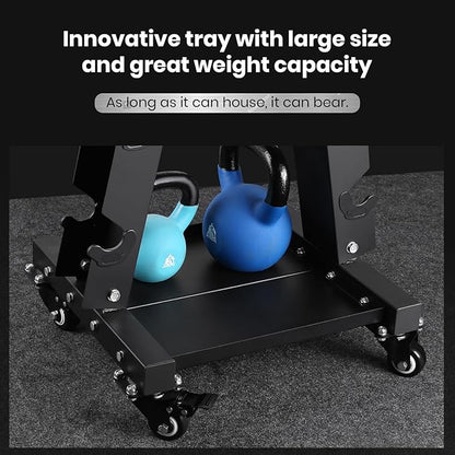 LIONSCOOL Premium Solid Steel Dumbbell Rack Stand Only, A-Frame Portable Weight Storage Organizer