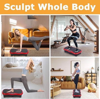 Vibration Plate Exercise Machine, Vibrating Plate Fitness Platform with Remote Control ??Portable