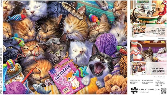 Buffalo Games - Jeff Haynie - Cat Nap - 750 Piece Jigsaw Puzzle for Adults - Challenging Puzzle