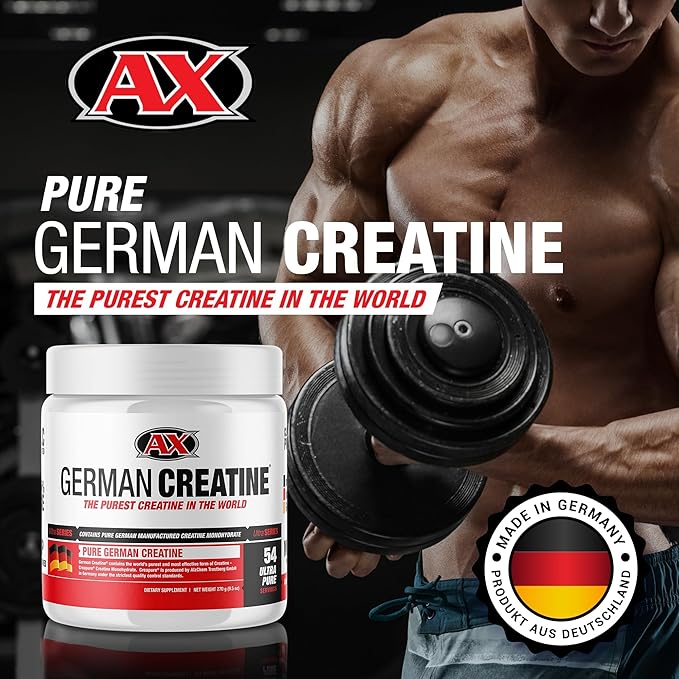 German Creatine - Micronized Creatine Monohydrate Powder, 99.99% Pure Creapure for Muscle Growth