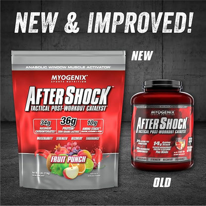 Myogenix Aftershock Post Workout ??Muscle Growth Whey Protein Powder ??Speeds Up Muscle Growth and