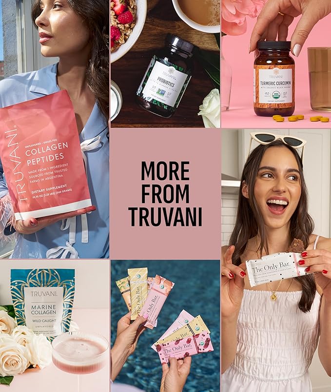 Truvani Vegan Pea Protein Powder | Vanilla Chai | 20g Organic Plant Based Protein | 10 Servings |