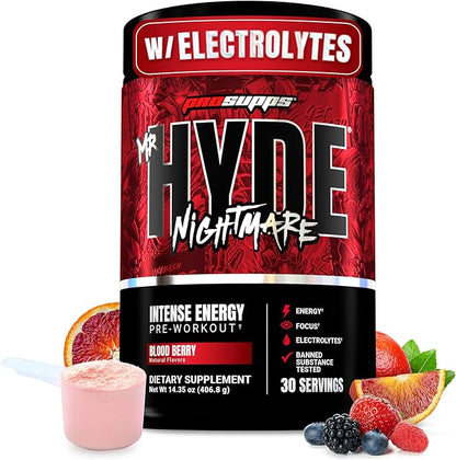 PROSUPPS Mr. Hyde Nightmare Pre Workout Powder with Caffeine & Beta Alanine - Preworkout for