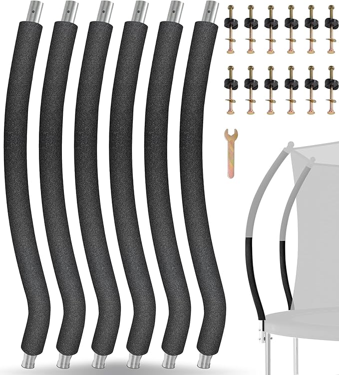 Trampoline Poles Replacement for Skywalker Or Jumpzylla,Galvanized Trampoline Enclosure Pole for