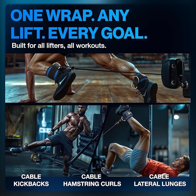 Modvel Gym Ankle Strap for Cable Machines ??Glute & Leg Kickback Ankle Straps for Gym Workouts