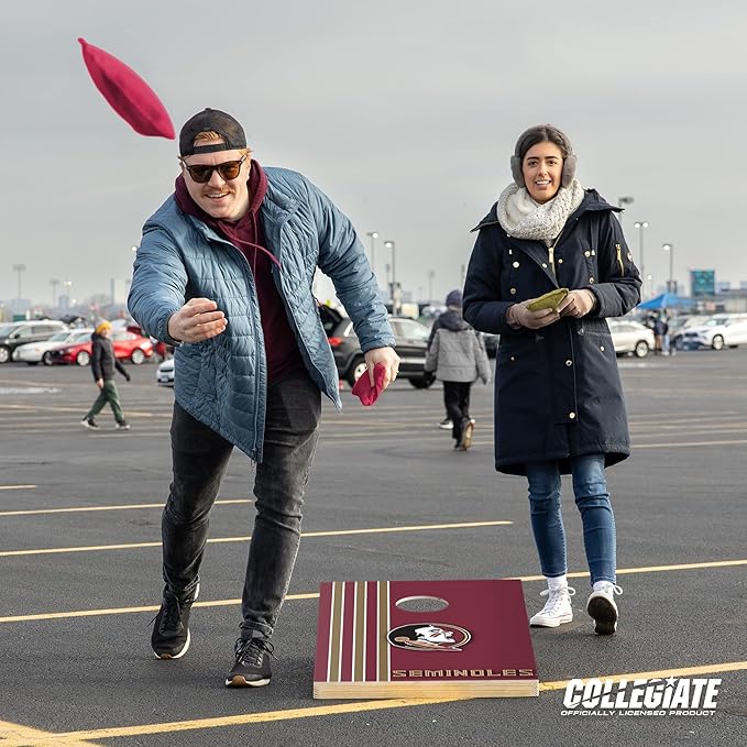 2' x 3' Solid Wood Cornhole Set with Direct Print HD Team Graphics – Great Gift for Any NCAA Fan!