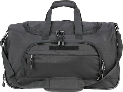Gym Duffel Bag for Men Sports Duffel Bag with Shoe Compartment (BLACK-Model B)