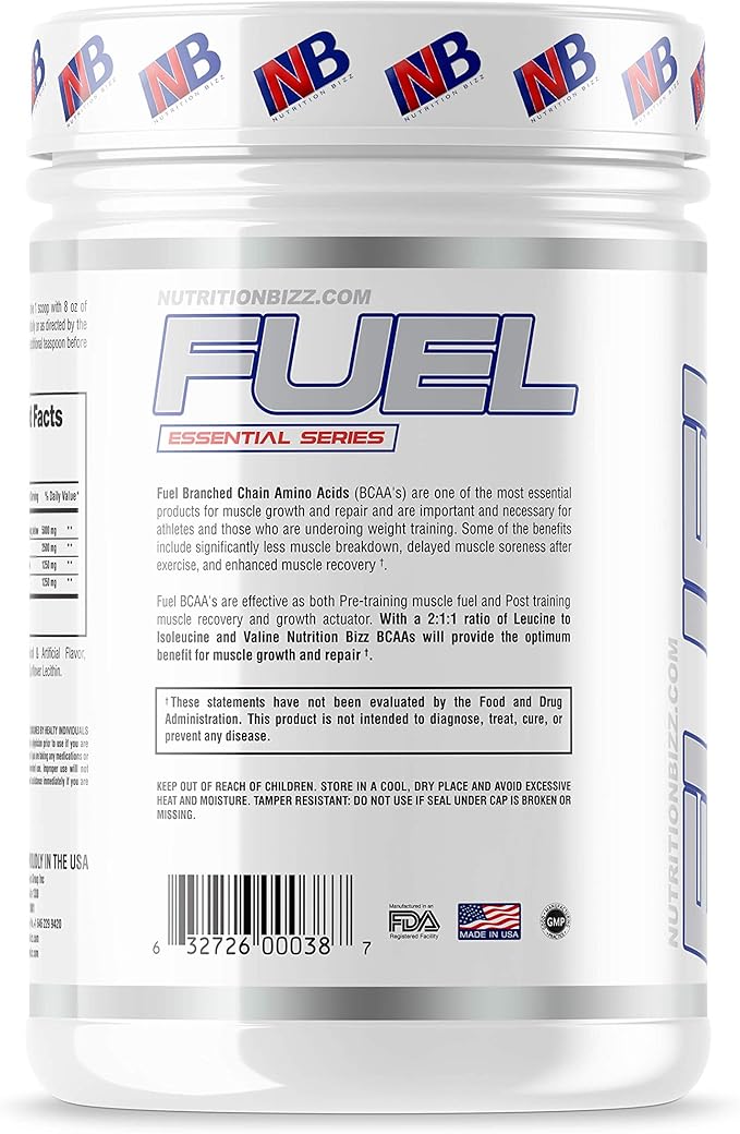 BCAA Powder, 5 Grams of BCAAs Amino Acids, Post Workout Recovery Drink for Muscle Building