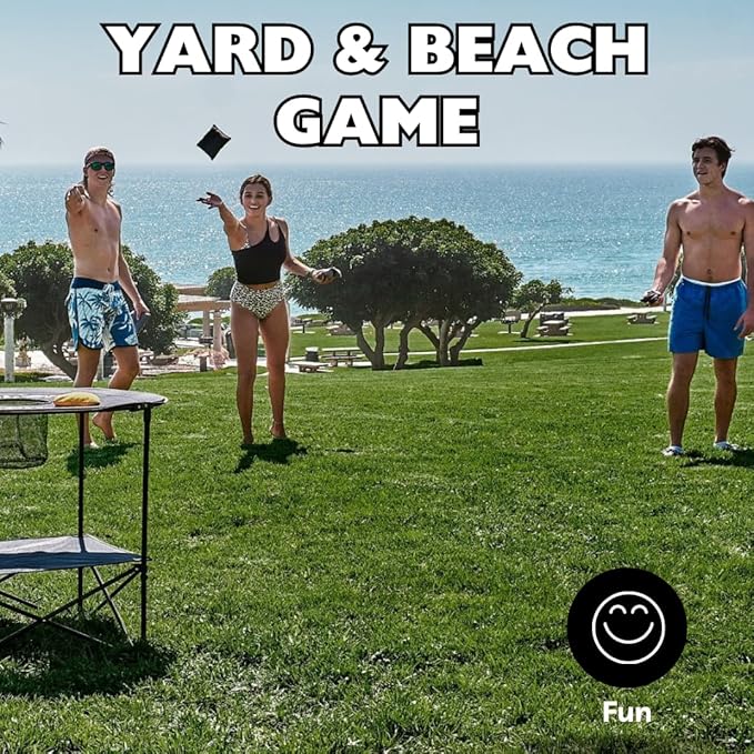 The Ultimate Bag Toss Yard Game - Portable Game Set Lawn & Beach for Family, College and Adults
