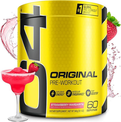 Cellucor C4 Original Pre Workout Powder Strawberry Margarita | Vitamin C for Immune Support | Sugar