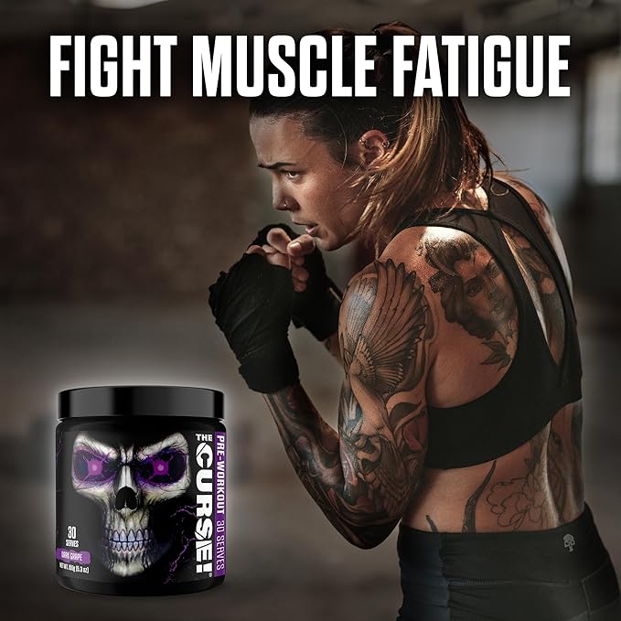 JNX SPORTS The Curse! Pre Workout Powder for Men & Women, Caffeine, Beta-Alanine, Creatine