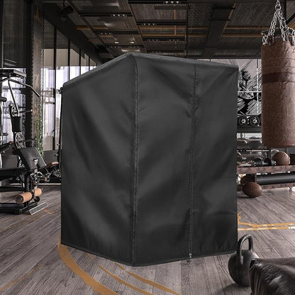 Squat Rack Cover with Waterproof Zipper, Protective Cover for Power Cage/Weight Lifting Rack/Weight