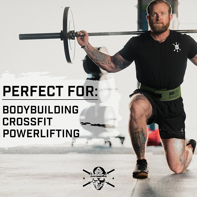 Weight Lifting Belt - Lever Gym Belt for Weightlifting, 10mm Leather Weight Belt for Men - 4 Inches