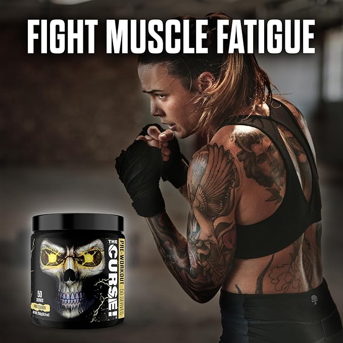 JNX SPORTS The Curse! Pre Workout Powder for Men & Women, Caffeine, Beta-Alanine, Creatine