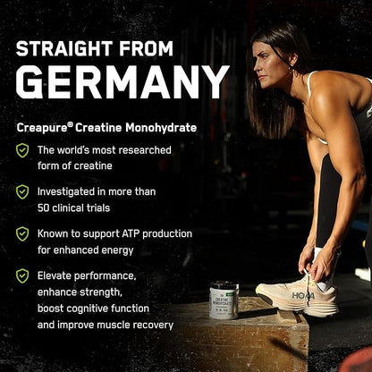 SteelFit Creapure Creatine Monohydrate Powder, Unflavored - German Micronized Creatine Powder for