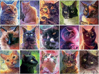 Buffalo Games - Louise Goalby - Cat Candids - 750 Piece Jigsaw Puzzle for Adults -Challenging
