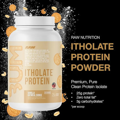 RAW Whey Isolate Protein Powder, Vanilla Oatmeal Cookie (CBUM Itholate Protein) - 100% Grass-Fed