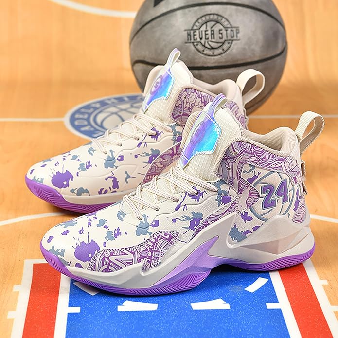 Boys Basketball Shoes Breathable Indoor Athletic Shoes Youth Outdoor Fashion Sneakers Comfortable