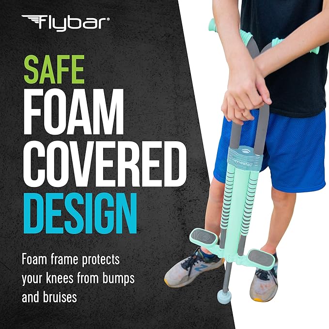 Flybar Master Pogo Stick for Kids Ages 9+, 80–160 lbs – Easy Grip Handles – Active Exercise Toy for