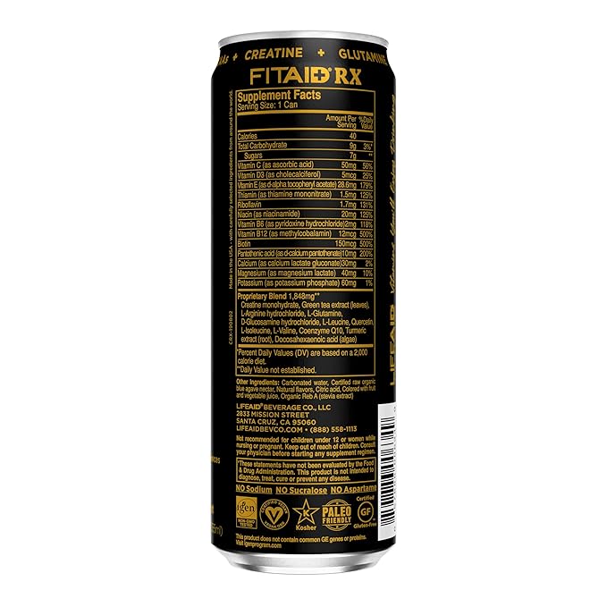 FITAID Post-Workout Recovery Drink Variety Sampler Pack, No Artificial Flavors or Sweeteners, 100%