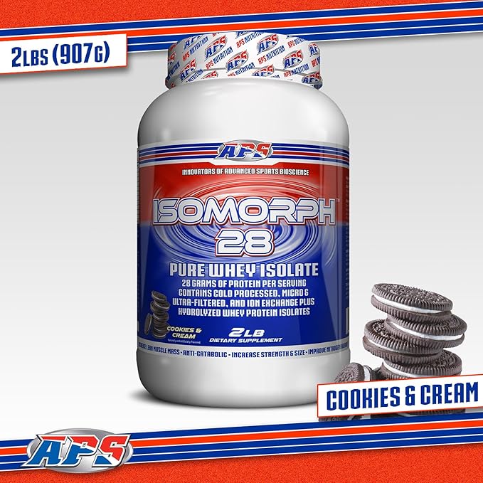APS Nutrition IsoMorph 28 Protein Powder | Pure Whey Isolate | Cold Pressed, Ultra- Filtered, & Ion