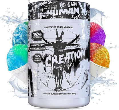AfterDark Supplements Creation Creatine Monohydrate Powder, 10000mg Creatine Matrix Blend, Promotes