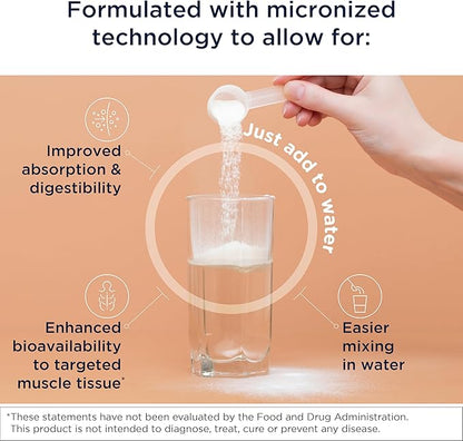 Designs for Health Creatine Monohydrate Powder - Unflavored Micronized Creatine Powder for Women &