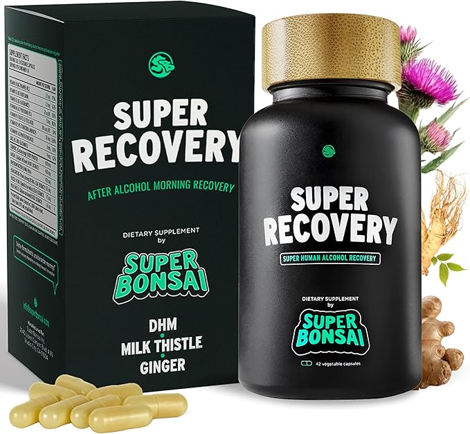 SuperBonsai Super Recovery Capsules for Post Celebration and Morning Relief - All Natural Holistic