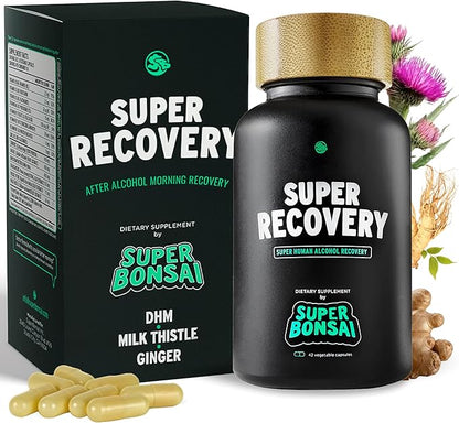 SuperBonsai Super Recovery Capsules for Post Celebration and Morning Relief - All Natural Holistic
