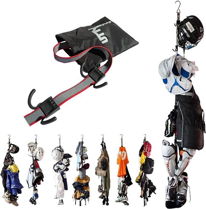 UTTY Hanging Multipurpose Portable Hockey Drying Rack - Durable Gear Keeper & Sports Equipment