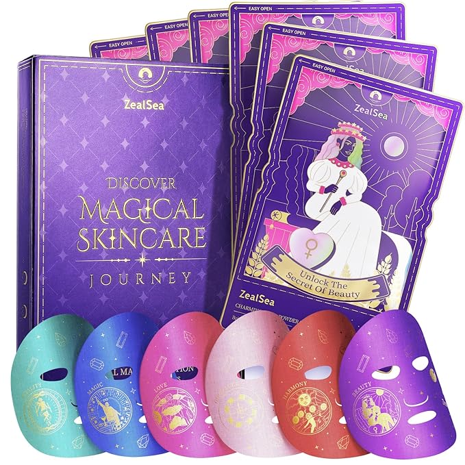 Zealsea Face Masks Skincare, Collagen Face Mask for Anti Aging, Hydrating Face Masks, Astaxanthin