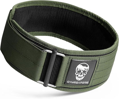 Gymreapers Quick Locking Weight Lifting Belt for Men Gym Belt for Powerlifting Deadlift Belt with 4