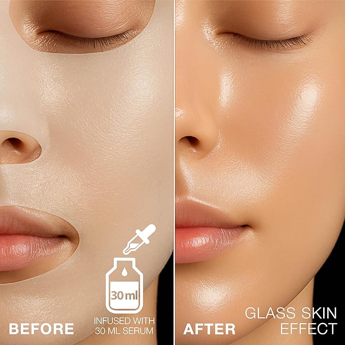 STARSKIN Close-Up 1x40g, Coconut Bio-Cellulose Firming Face Mask for all Skin Types, Face Lifting