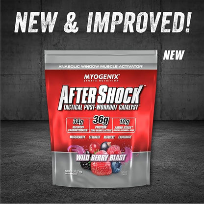Myogenix Aftershock Post Workout ??Muscle Growth Whey Protein Powder ??Speeds Up Muscle Growth and