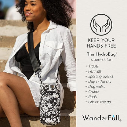 WanderFull® Original HydroBag® Collection, Water Bottle Holder w/Strap & Phone Pocket, Hands-Free