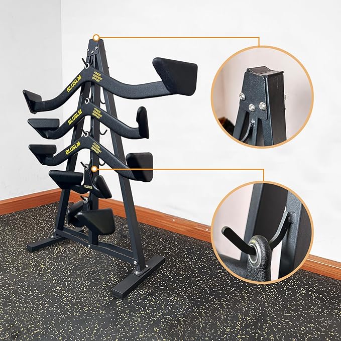Lat Pull Down Bar Gym Accessory Rack, Lat Pulldown Attachments Cable Attachment Storage Rack for